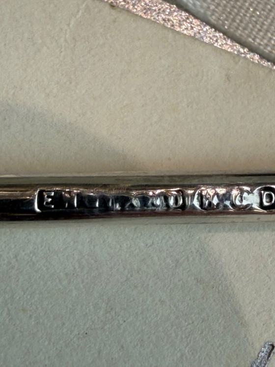 Henry Clifford Davis – 6 Cuillères à Moka en Argent Sterling 925 & Émail – Proud’s – 1959 – Jamais Utilisées (photo 15 of 18)