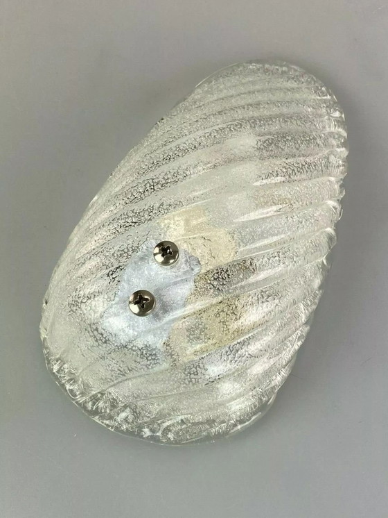 Image 1 of 60's 70's Lampe Lampe murale Lampe Ice Glas Space Age Design