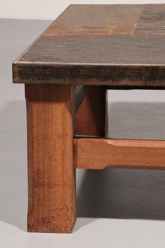 Image 1 of Authentic Norwegian Slate Coffee Table from the Mountains of Otta 