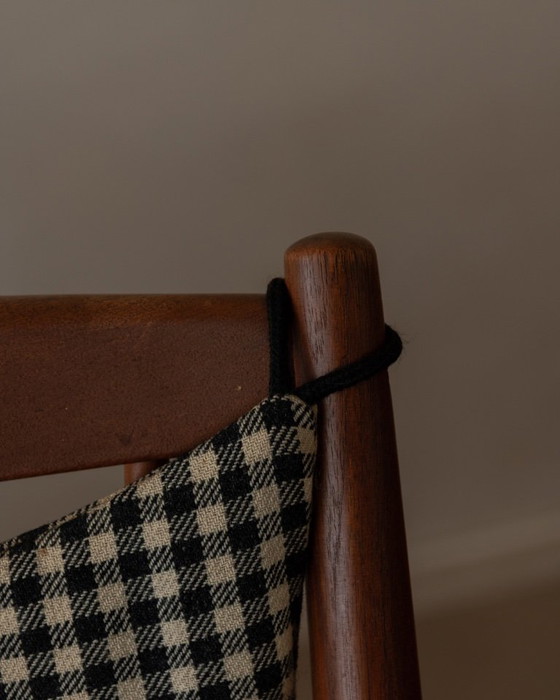 Image 1 of Set di 2 sedie a dondolo vintage in teak danese modello 182 di Frank Reenskaug per Bramin, anni '50