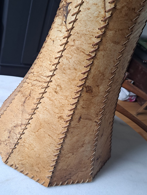 Image 1 of Set of 2 vintage XL Lampshade clock shape