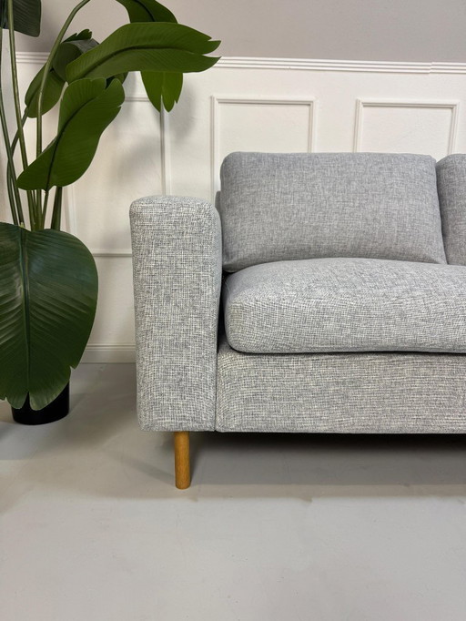 Bolia Scandinavia Sofa Stoff Grau Couch Open End