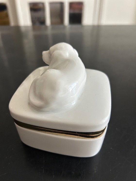 Porseleinen doos "Hond" – Decoratieve objecten, Ceramic (photo 5 of 7)