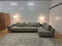 Design on Stock Aikon Lounge Beige | pieds en acier inoxydable