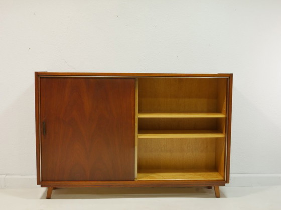 Image 1 of Vintage highboard / sideboard with large display cabinet from the 60s