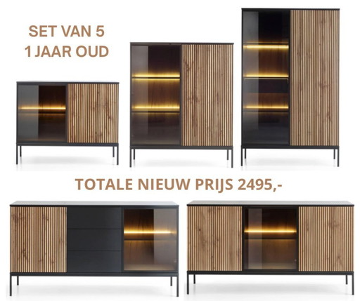Set of 5 Furniture with Lighting