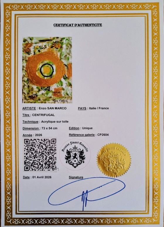 Image 1 of Enzo SAN MARCO - Centrifugal - artist's painting