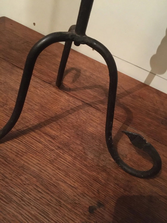 Candelabro 5 candele in ferro battuto – Portacandele, Vintage (photo 4 of 12)