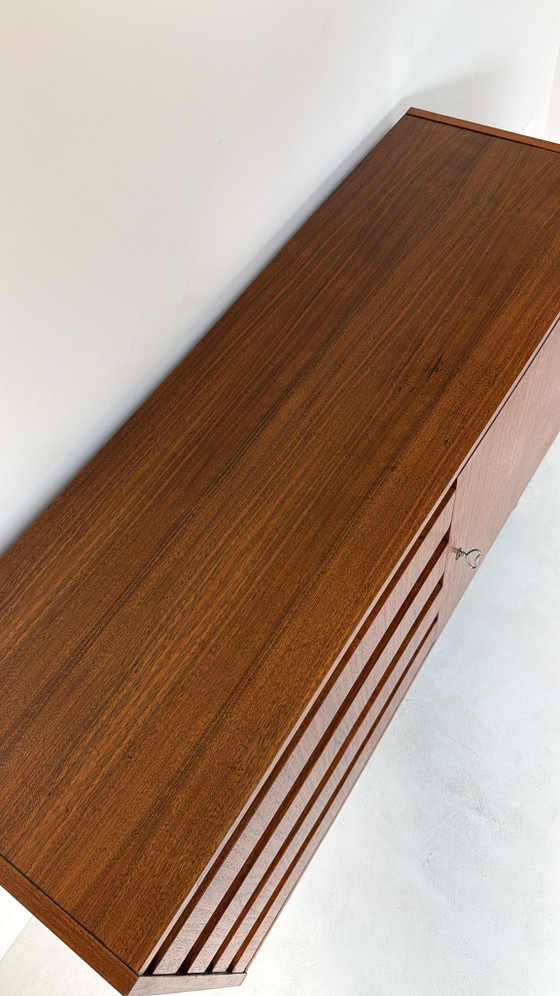 Vintage Teak Wooden Sideboard, Brown (photo 10 of 10)