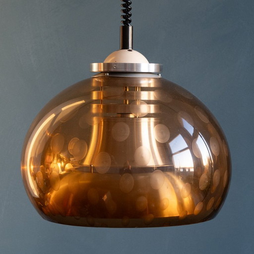 Lampe à suspension champignon Space Age par Lakro Amstelveen