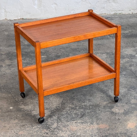 Image 1 of Danish Teak Bar Trolley, 1960