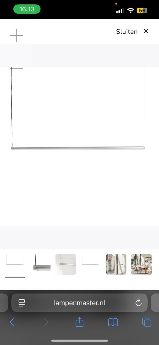 Image 1 of Factor Linear 1500 LED-Pendelleuchte, Aluminium, drehbar - HAY