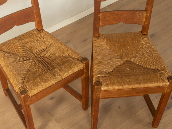 Brutalistische eetkamerstoelen – Rattan, Wood (photo 5 of 7)