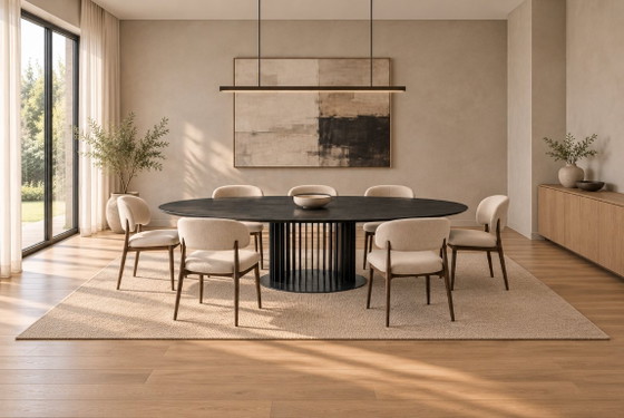 Come nuovo Van der Donk Bas Tavoli da pranzo Nero + GARANZIA, Legno, Modern (foto 2 di 10)