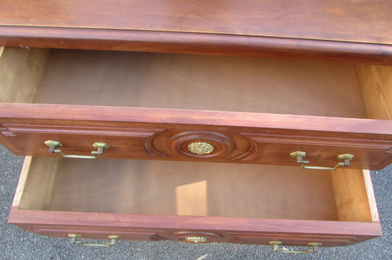 Image 1 of Parijse commode met twee lades, in Lodewijk XVI-stijl.