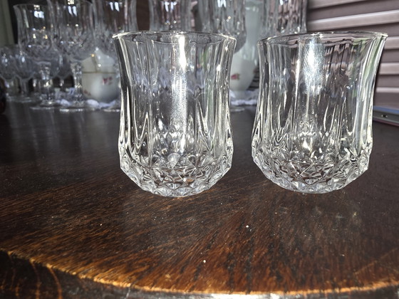 Image 1 of 2st likeurglaasje "longchamp" Cristal d'Arque