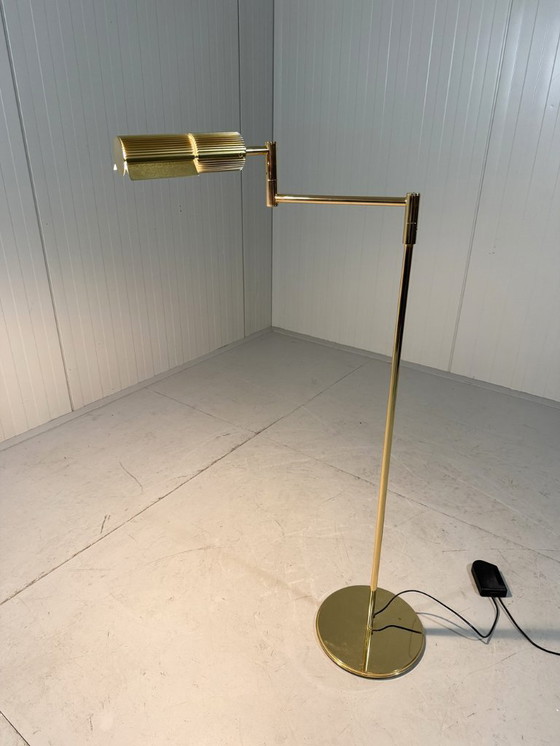 Image 1 of Viktor Frauenknecht messing Haloprofil 878HR vloerlamp Swiss Lamps