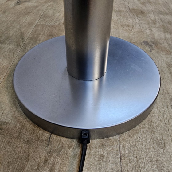 Vintage space age design vloerlamp DAB Spanje David Abad (1990s) space needle – Vloerlampen, Chrome, Textile (photo 11 of 15)