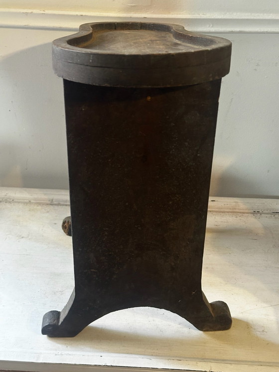Old wooden shoeblack's footrest, late 19th early 20th century, Decorative Objects, Brown (photo 4 of 14)