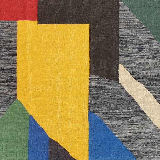 Tappeto Arazzo Sonia Delaunay Olympie 1970 | Lana Tessuta a Mano | 176×247 Cm – Tappeti, Wool (photo 7 of 13)