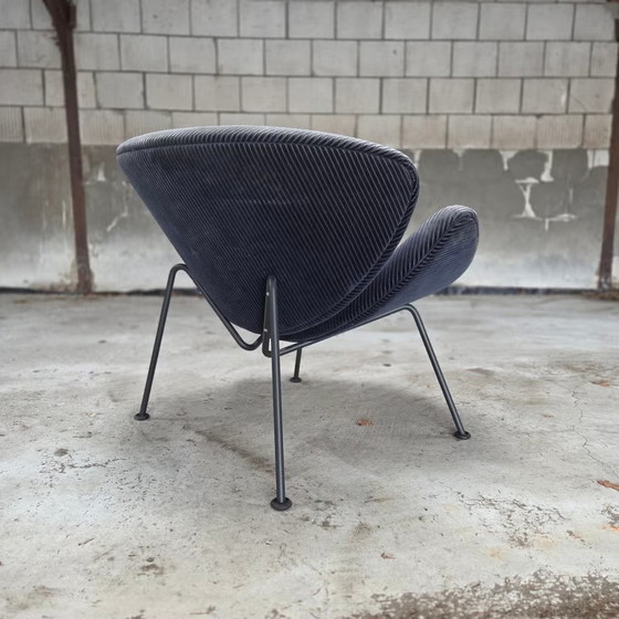 Artifort Orange Slice, Pierre Paulin, Lounge design chair – Armchairs, polished steel, Velvet, Vintage (photo 9 of 15)
