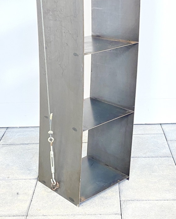 Early Edition Gespanntes Regal Design Gruppe Pentagon / W. Laubersheimer – Bookcases, Metal (photo 6 of 6)