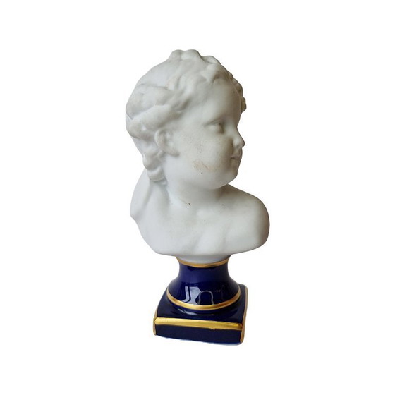 Image 1 of Limoges porcelain bust of a boy 2nd half 20th century