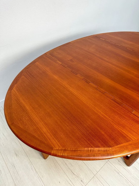Image 1 of Large Designer Gate-Leg Teak Dining Table by Niels Koefoed 60s