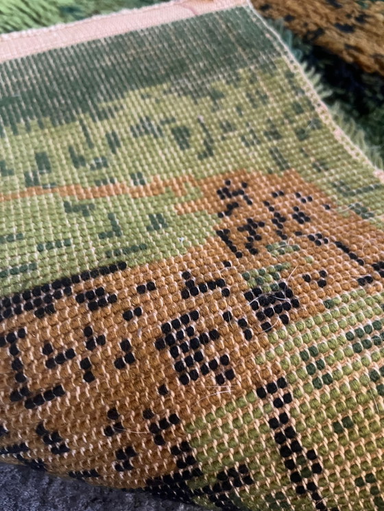 Image 1 of 1 x Desso Psychedelic Großtapete aus den 1970er Jahren (2 x 3 m) in Grün-Orange