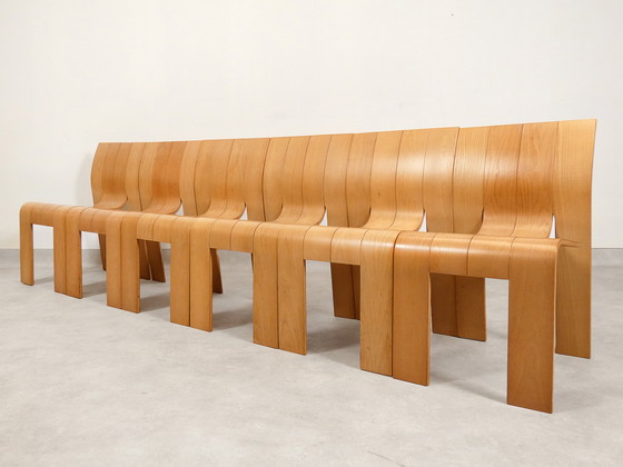 Image 1 of Gijs Bakker 'Strip' Chairs For Castelein