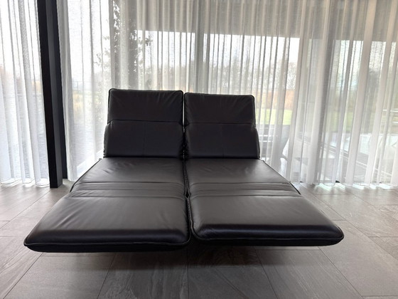 Image 1 of Rolf Benz 386 Mera Convertible Leather Sofa