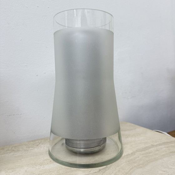 Image 1 of Lampe de table vintage IKEA 80s B9919 - Verre dépoli fait main avec diffuseur