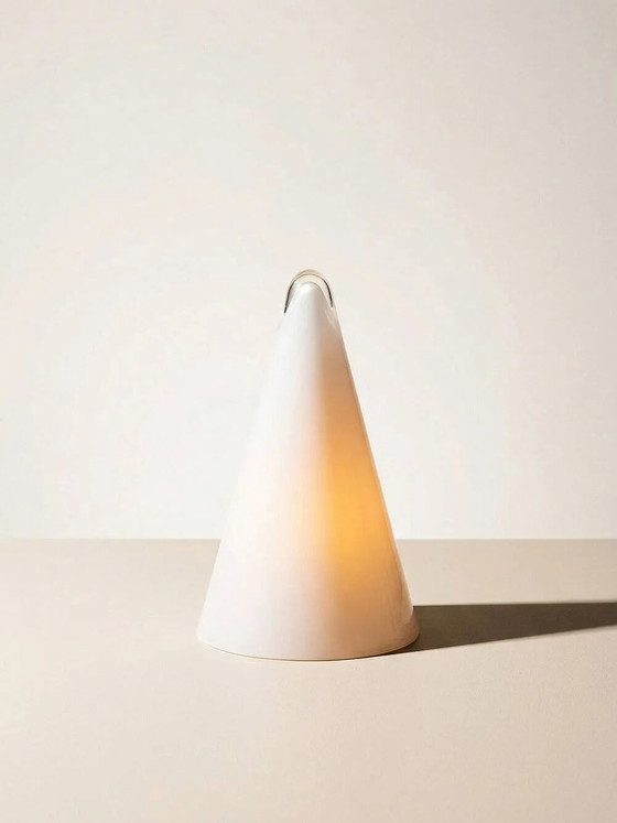 Lampada da tavolo vintage SCE vetro opalino – modello Tipi / Iceberg - anni '80 – Lampade da tavolo, Cristallo (photo 4 of 4)