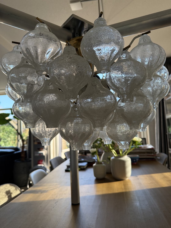 Image 1 of Kalmar Franken - Lámpara de techo - Tulipan - Cristal, latón - Aplique de pared - Alemania, años 60 - Diseño - 1950-1960