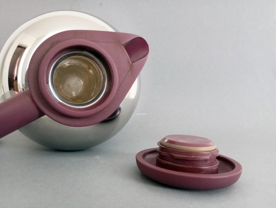 Image 1 of Caraffa Ettore Sottsass 'Seherezade', thermos Alessi anni '90 - inutilizzato