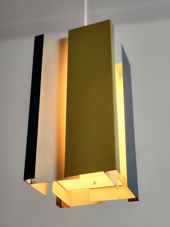 Image 1 of Modernistische Pendelleuchte von J.J.M. Hoogervorst für Anvia, 1950