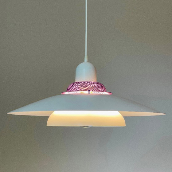 Image 1 of Jeka vintage Deens design LAMP Mid Century wit paars