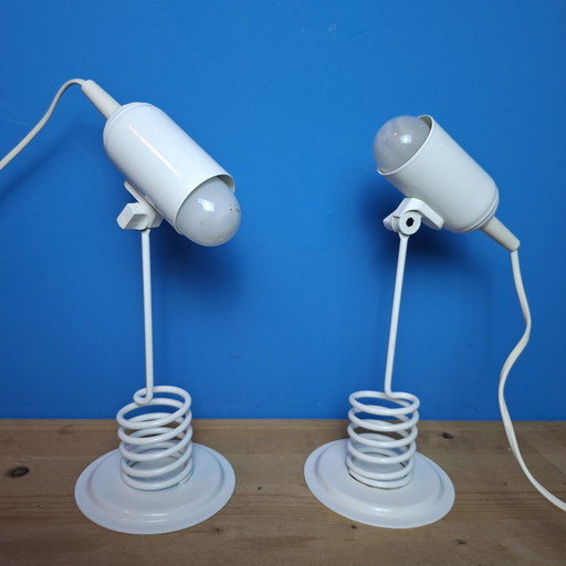 Paire de lampes de table vintage Massive de style futuriste