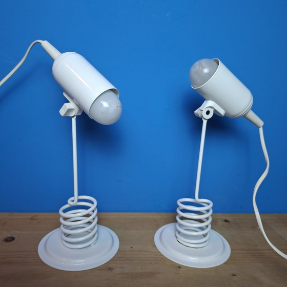 Image 1 of Paire de lampes de table vintage Massive de style futuriste