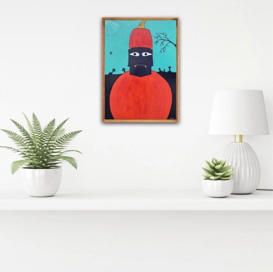 Image 1 of Cuadro con temática de Halloween 46x33cm