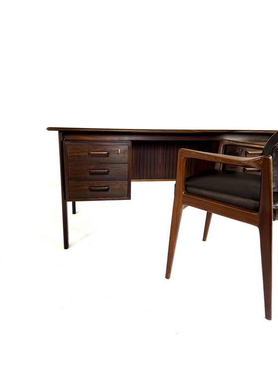 Image 1 of Scrivania danese indipendente vintage in palissandro, Willy Sigh '60
