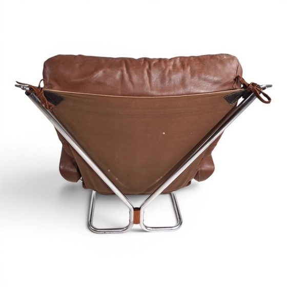 Image 1 of Westnofa Wing Leather Armchair by Harald Relling, 1970
