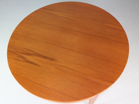 Image 1 of Teak Round Severin Hansen Coffee Table for Haslev Mobelfabrik by Bovenkamp