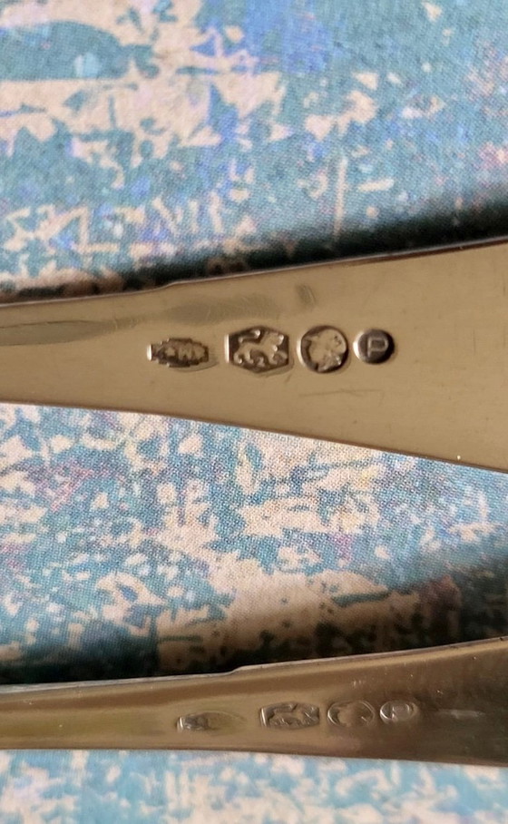 Cuatro cucharillas de plata antiguas, 1899 – Juegos de cubiertos, Silver (photo 6 of 6)