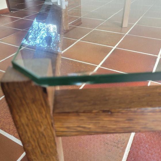 Image 1 of 1960s Wenge Design Set | Slatted Sofa and Coffee Table