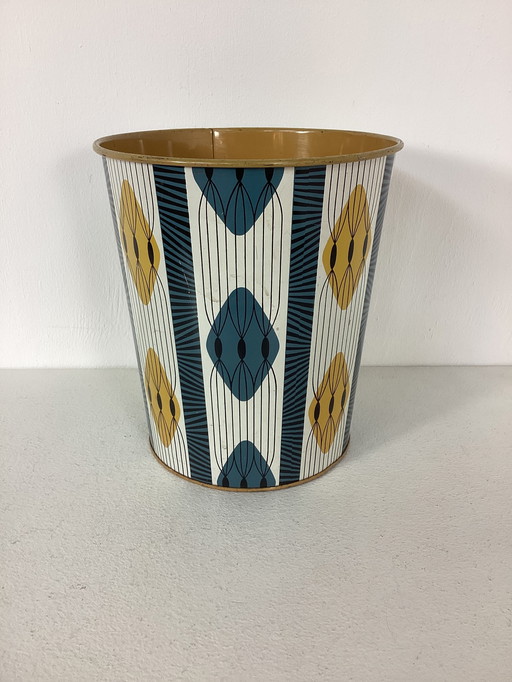 Vintage Tomado paper bin waste bin with artistic design