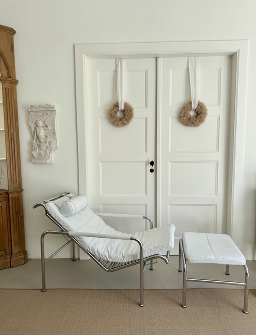 Genni Chaise Lounge e Pouf Gabriele Mucchi per Zanotta