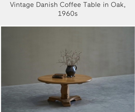 Table basse danoise en chêne des années 60, 110cm., Tables basses, Bois, Beige (photo 8 sur 8)