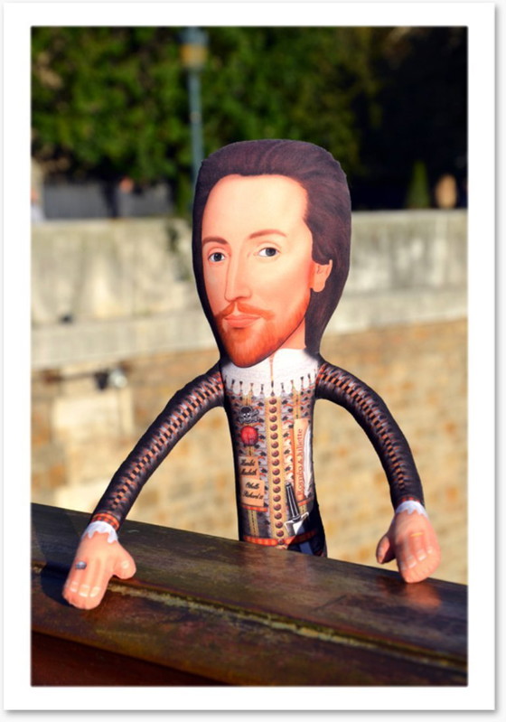 Image 1 of William Shakespeare Gift | English Teacher Gift | Shakespeare Art Doll Collectible | Literature Classroom Decor