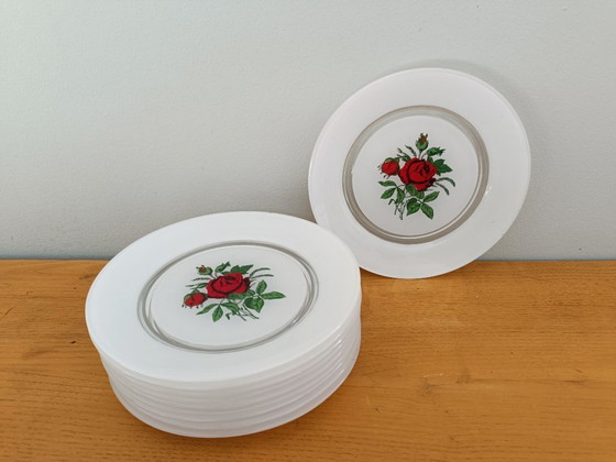 Image 1 of Set di 10 piatti da dessert vintage